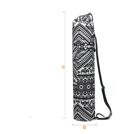 Yoga mat bag canvas, Fits Up to 6 mm Mats, Shoulder Carry