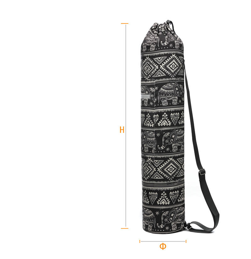 Yoga mat bag canvas – Fits Up to 6 mm Mats, Shoulder Carry