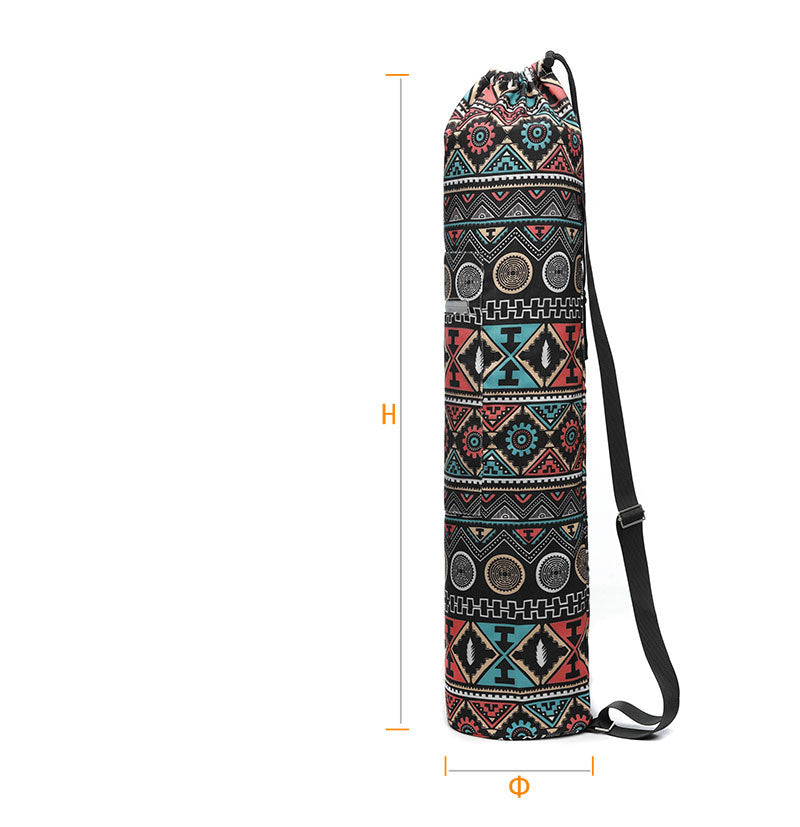 Yoga mat bag canvas – Fits Up to 6 mm Mats, Shoulder Carry