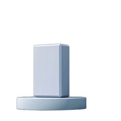 Light blue foam yoga block for stretching support