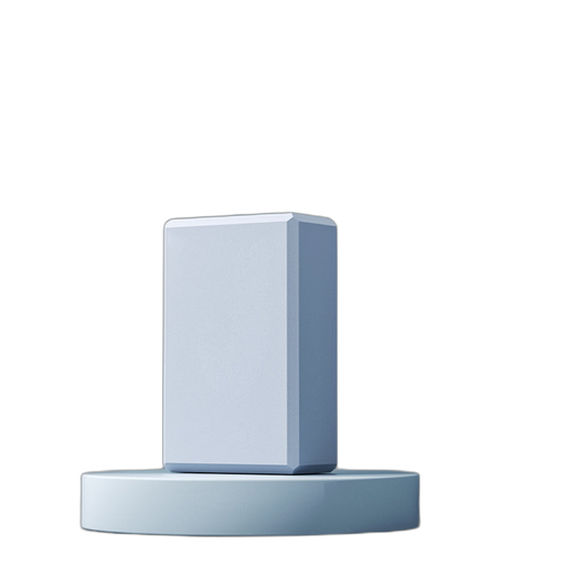 Light blue foam yoga block for stretching support